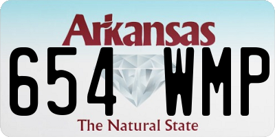AR license plate 654WMP