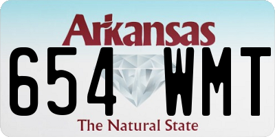 AR license plate 654WMT
