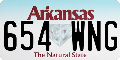 AR license plate 654WNG