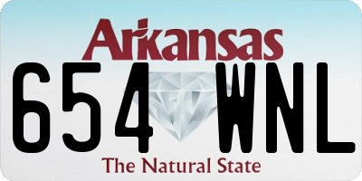 AR license plate 654WNL