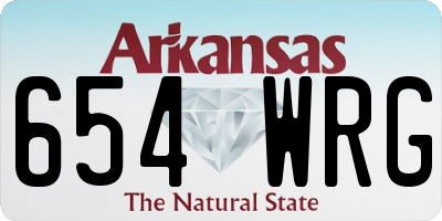 AR license plate 654WRG
