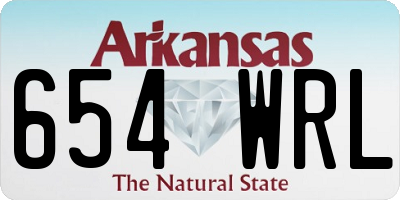 AR license plate 654WRL
