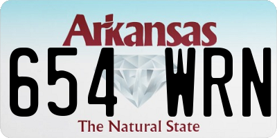 AR license plate 654WRN