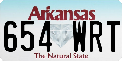 AR license plate 654WRT