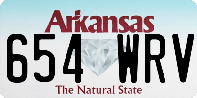 AR license plate 654WRV