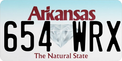 AR license plate 654WRX