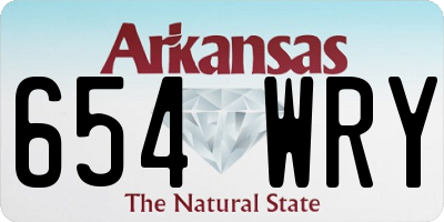 AR license plate 654WRY
