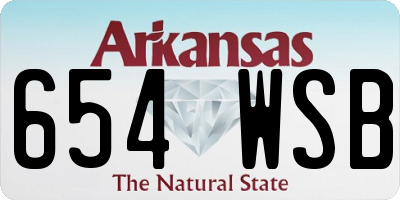 AR license plate 654WSB