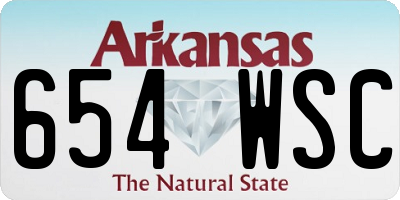 AR license plate 654WSC