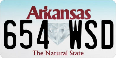 AR license plate 654WSD