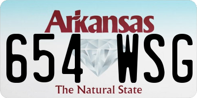 AR license plate 654WSG