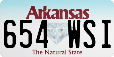 AR license plate 654WSI