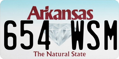 AR license plate 654WSM