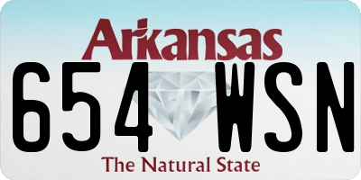 AR license plate 654WSN