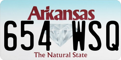 AR license plate 654WSQ