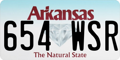 AR license plate 654WSR