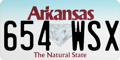 AR license plate 654WSX