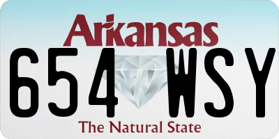 AR license plate 654WSY