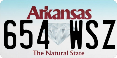 AR license plate 654WSZ