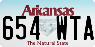 AR license plate 654WTA