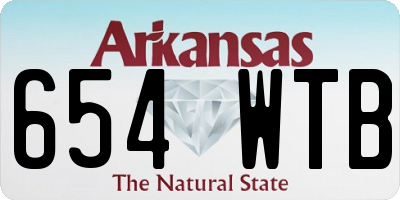 AR license plate 654WTB