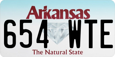 AR license plate 654WTE