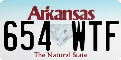 AR license plate 654WTF