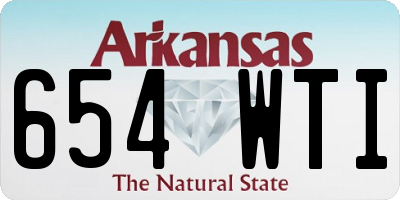 AR license plate 654WTI