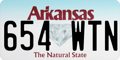 AR license plate 654WTN
