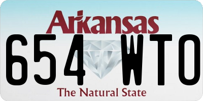 AR license plate 654WTO
