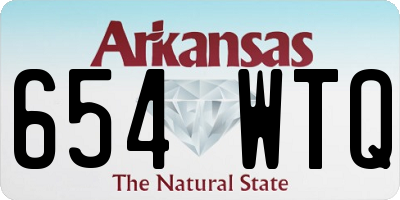AR license plate 654WTQ