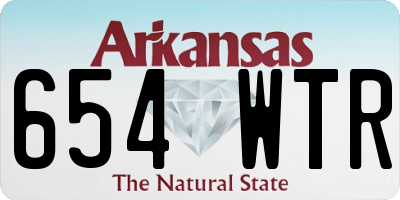 AR license plate 654WTR