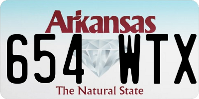 AR license plate 654WTX