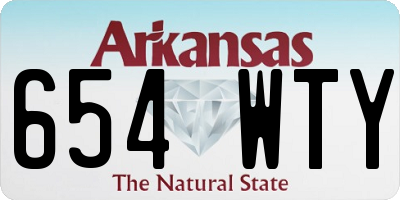 AR license plate 654WTY