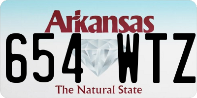AR license plate 654WTZ