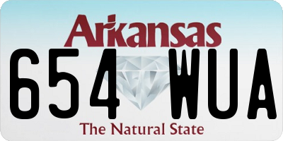 AR license plate 654WUA