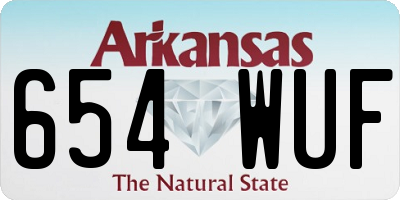 AR license plate 654WUF