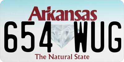 AR license plate 654WUG