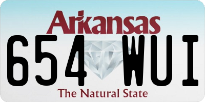 AR license plate 654WUI