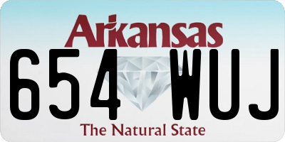 AR license plate 654WUJ