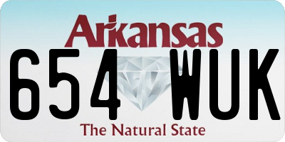 AR license plate 654WUK