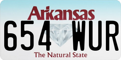 AR license plate 654WUR