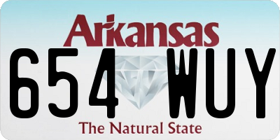 AR license plate 654WUY