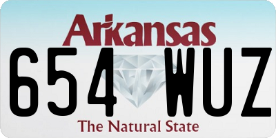 AR license plate 654WUZ