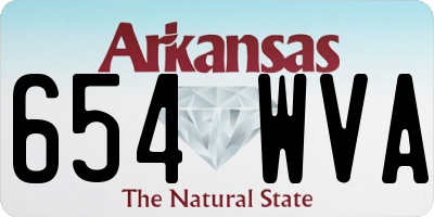 AR license plate 654WVA