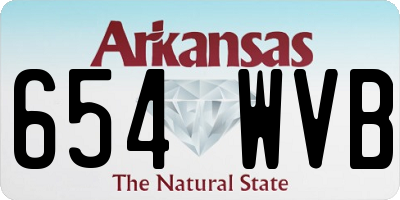 AR license plate 654WVB