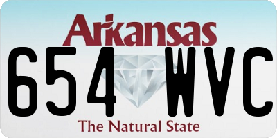 AR license plate 654WVC