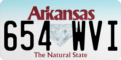 AR license plate 654WVI
