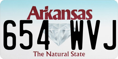 AR license plate 654WVJ