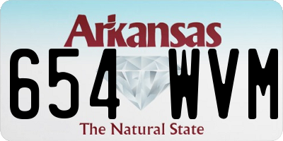 AR license plate 654WVM